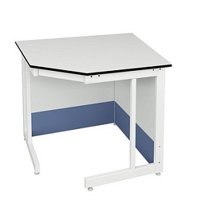 Стол угловой к низкому лабораторному столу ЛАБ-PRO СУ 90/65.90/65.75 TR