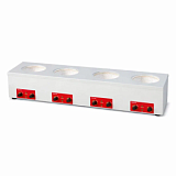 Колбонагреватель аналоговый четырехместный с перемешиванием OmnisLab Optimum HMF-410S (4×1 л, до 450 °C)