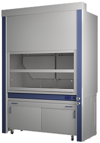 Шкаф приточно-вытяжной с дренажной системой для работы с дымящими кислотами ЛАБ-PRO ШПВК 180.90.260 PP-PVC